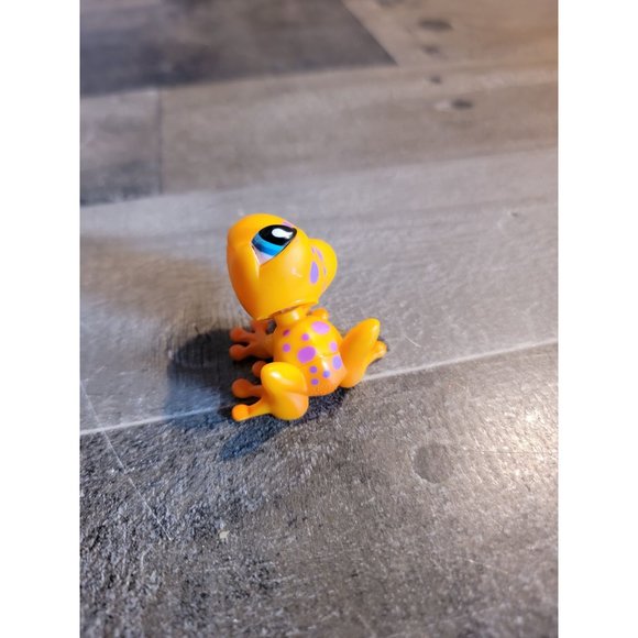 Orange purple frog 2007 hasbro toy figure LPS littlest pet shop - Picture 2 of 5
